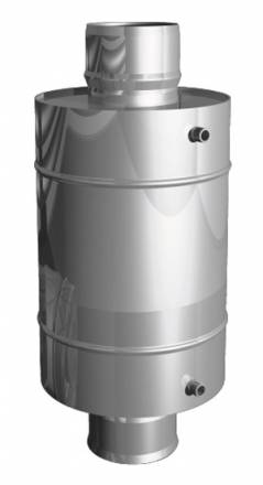 Теплообменник «УМК» круглый d 115, 7 л, нержавеющая сталь  зеркальная, 0,8 мм